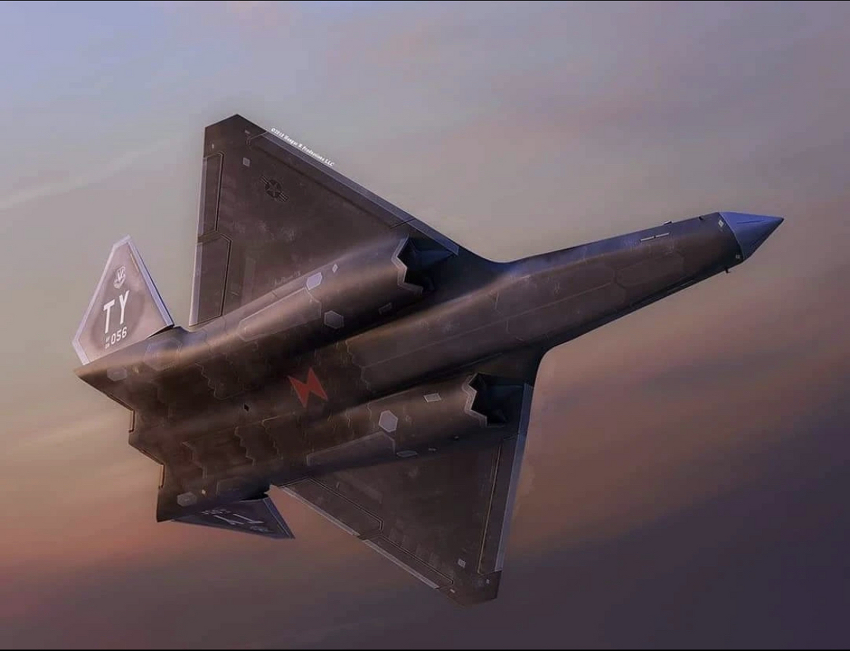 yf-23绝对是最接近六代机的飞行器,也是目人造飞行物当中最让人眼前一