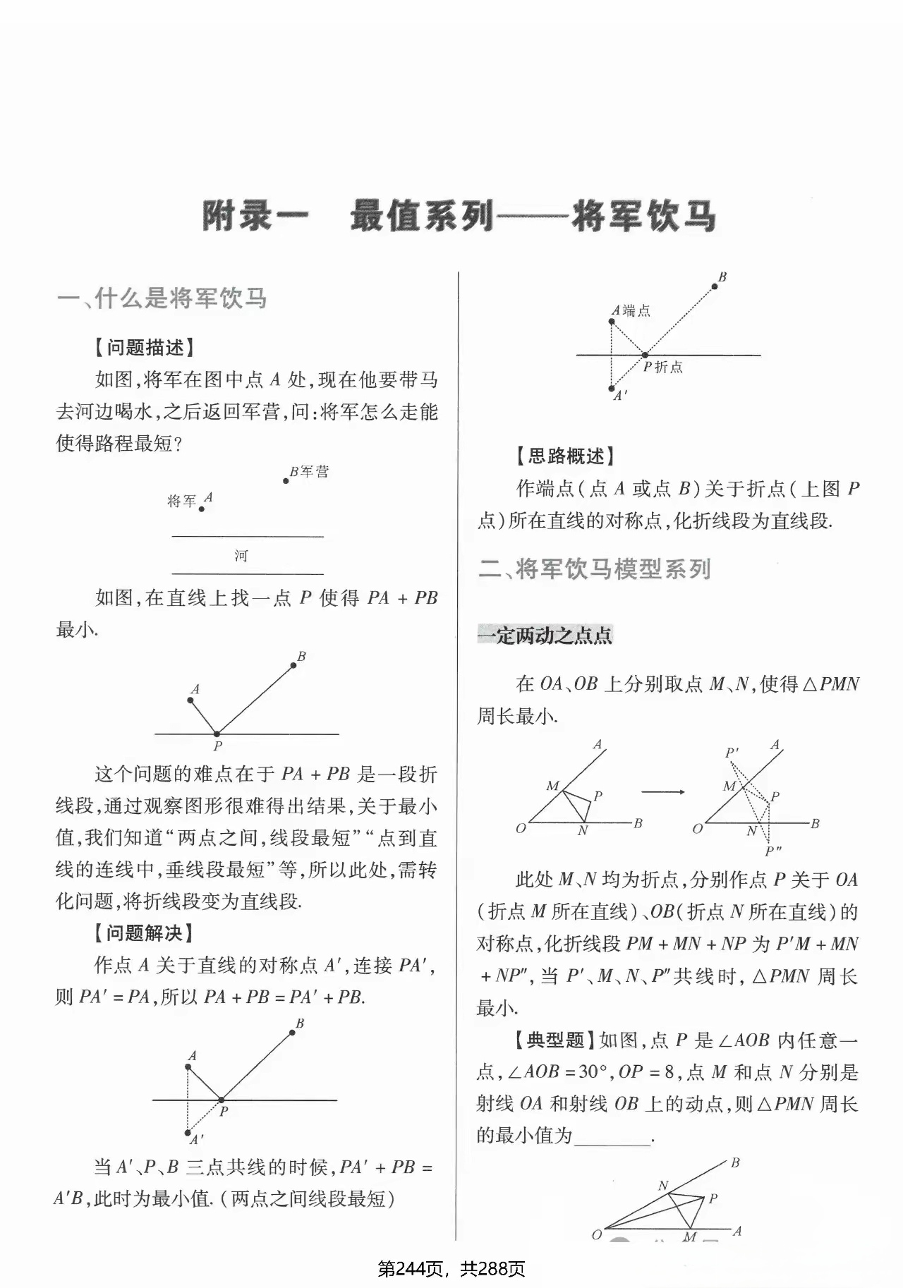 将军饮马问题 经典图片