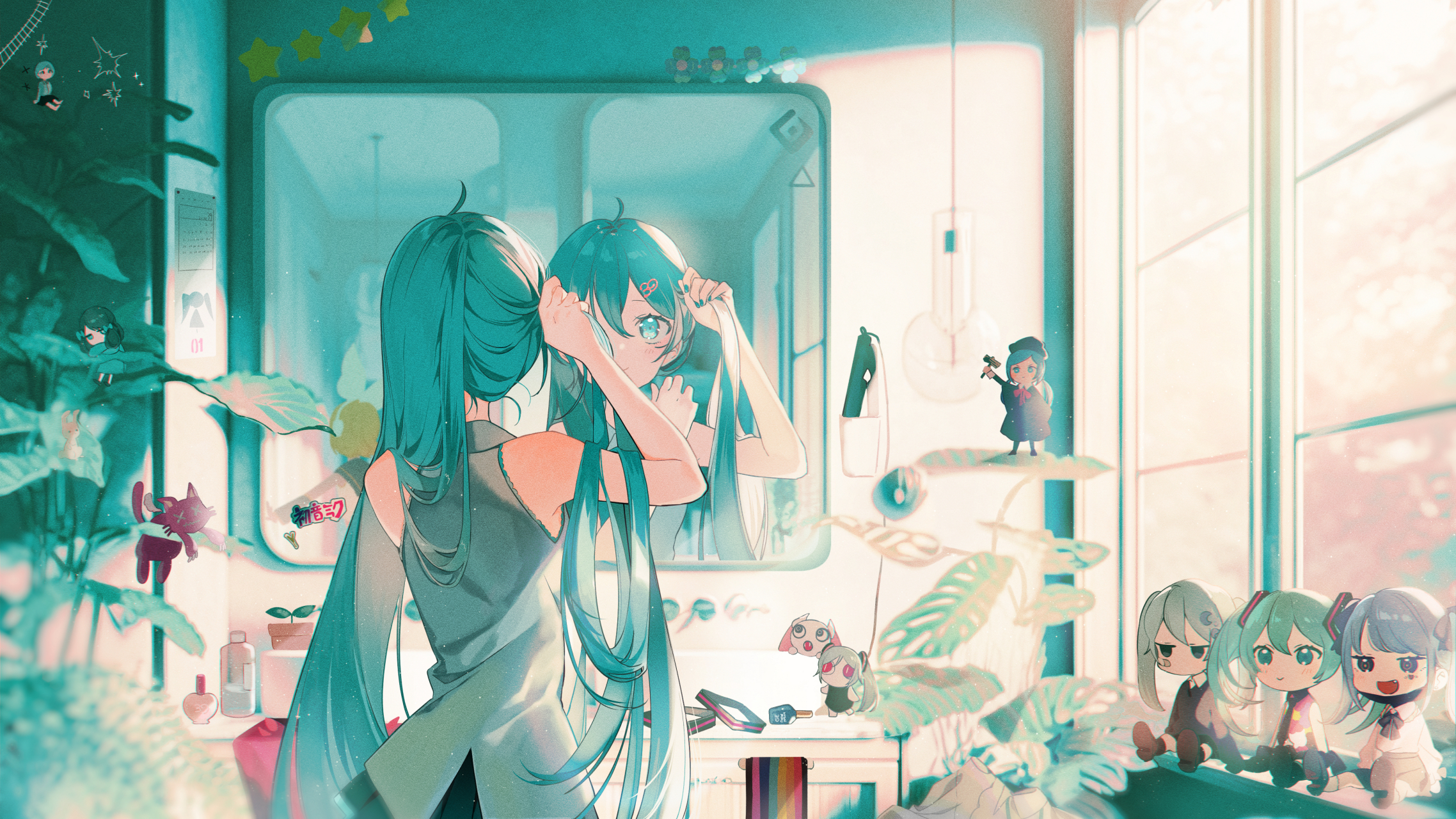镜  画师:omutatsu  #二次元# #动漫壁纸# #初音未来# #插画# #二次元