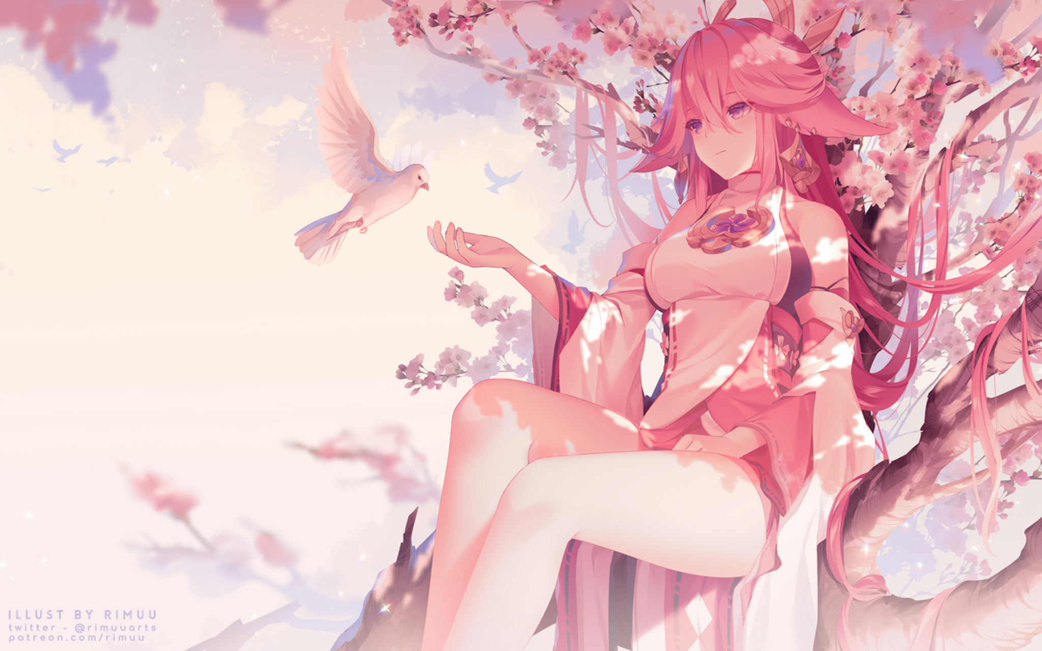 神子  画师:rimuu  #二次元# #原神# #动漫壁纸# #插画# #动漫美图