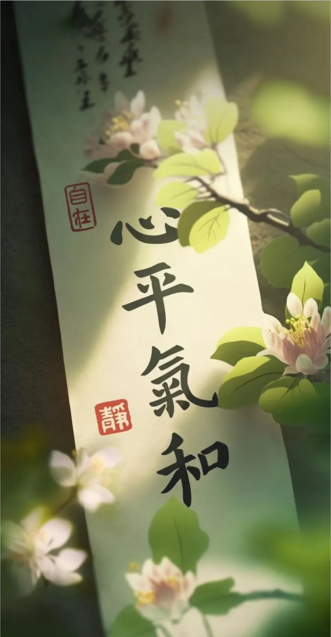 心平气和,好运不请自来.