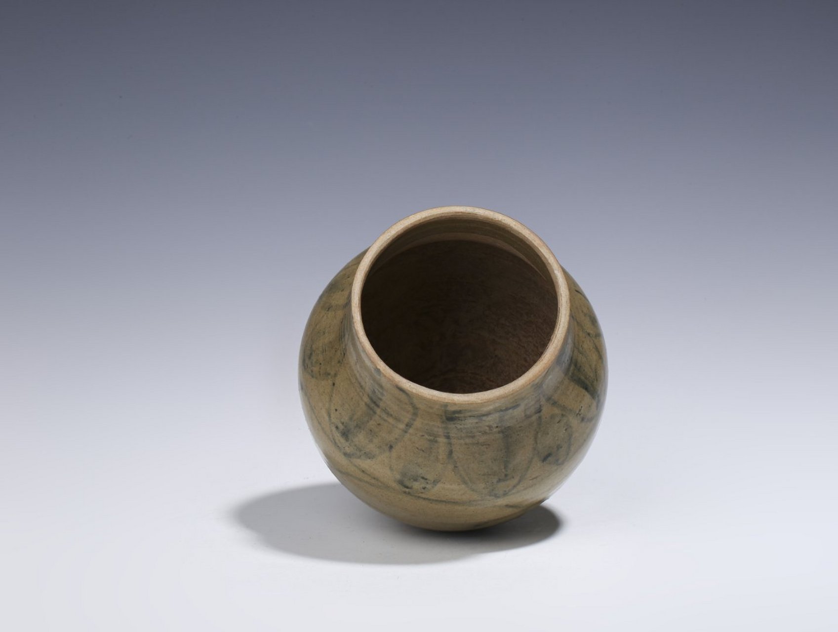 #瓷器鉴赏# #古董艺术品# 此件明早·玉溪窑青花盖罐,口径8.2cm,高17c