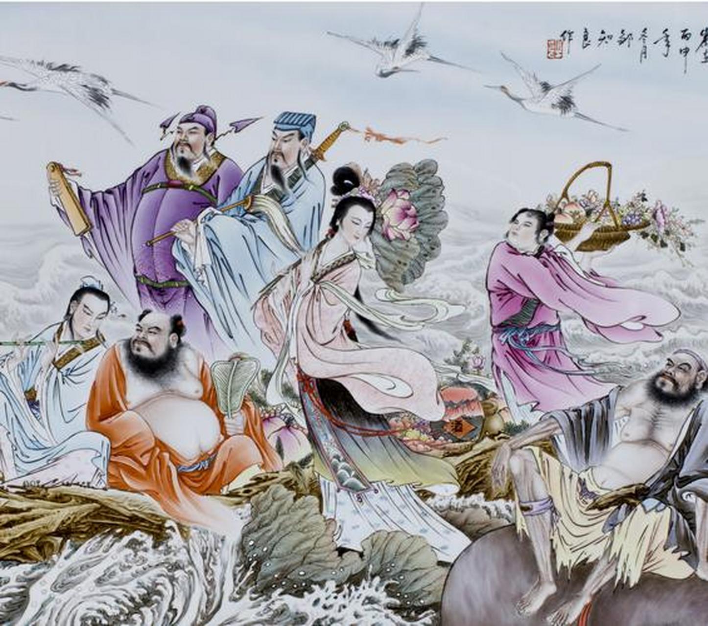 无名氏《八仙过海》第二折:"则俺这八仙过海神通大,方显这众圣归山