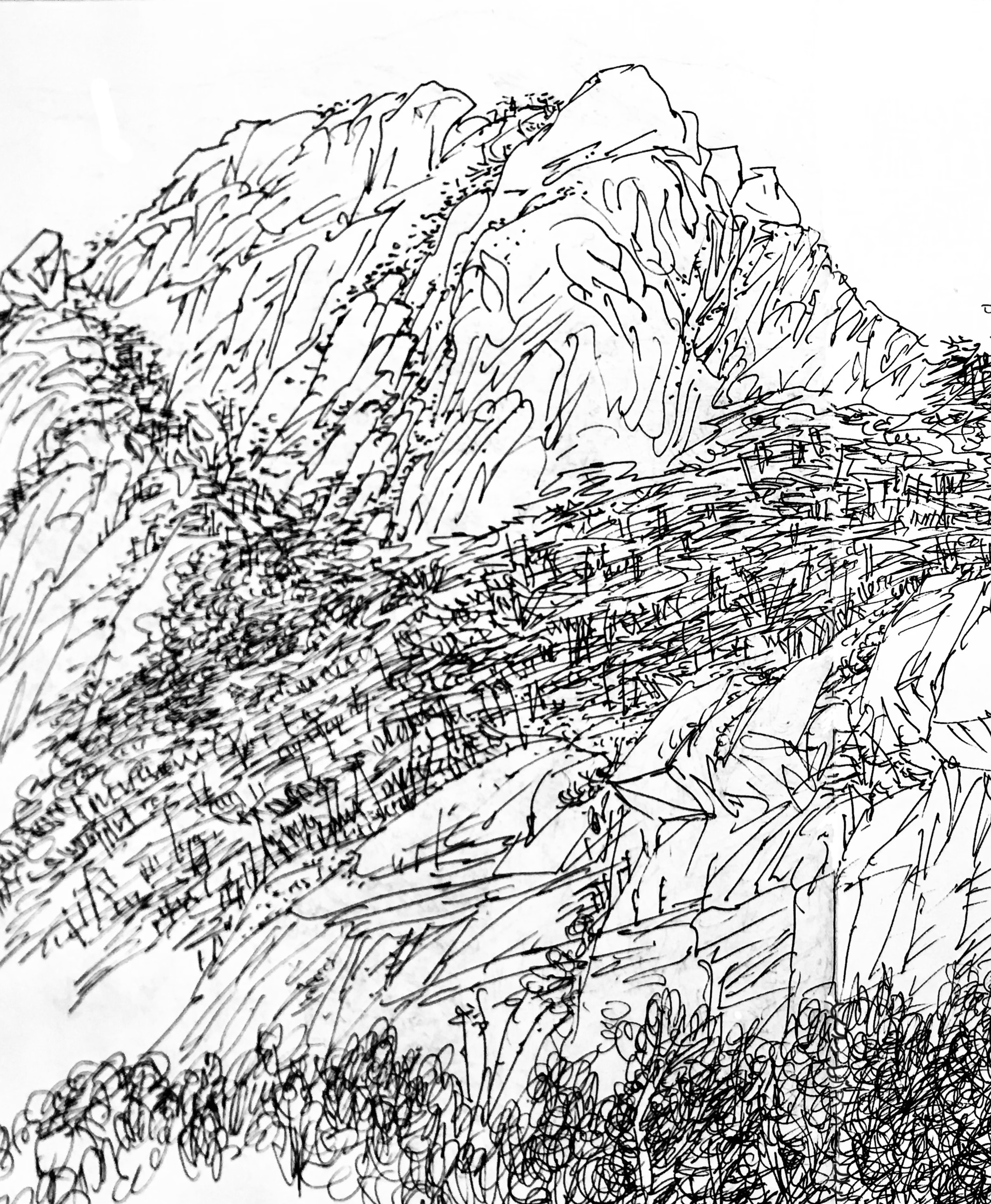 小珠山/钢笔速写