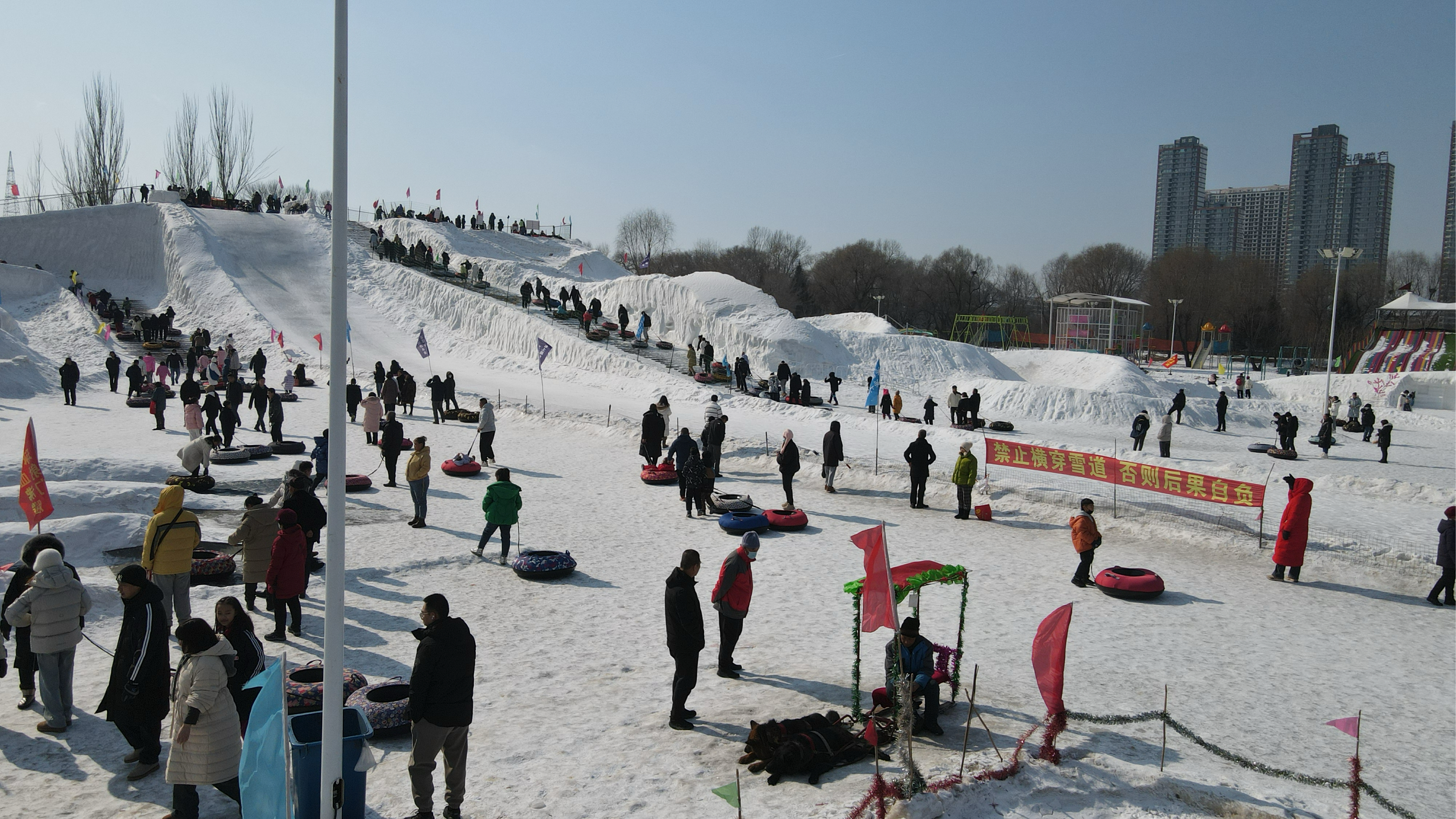 许昌秋湖湿地滑雪图片