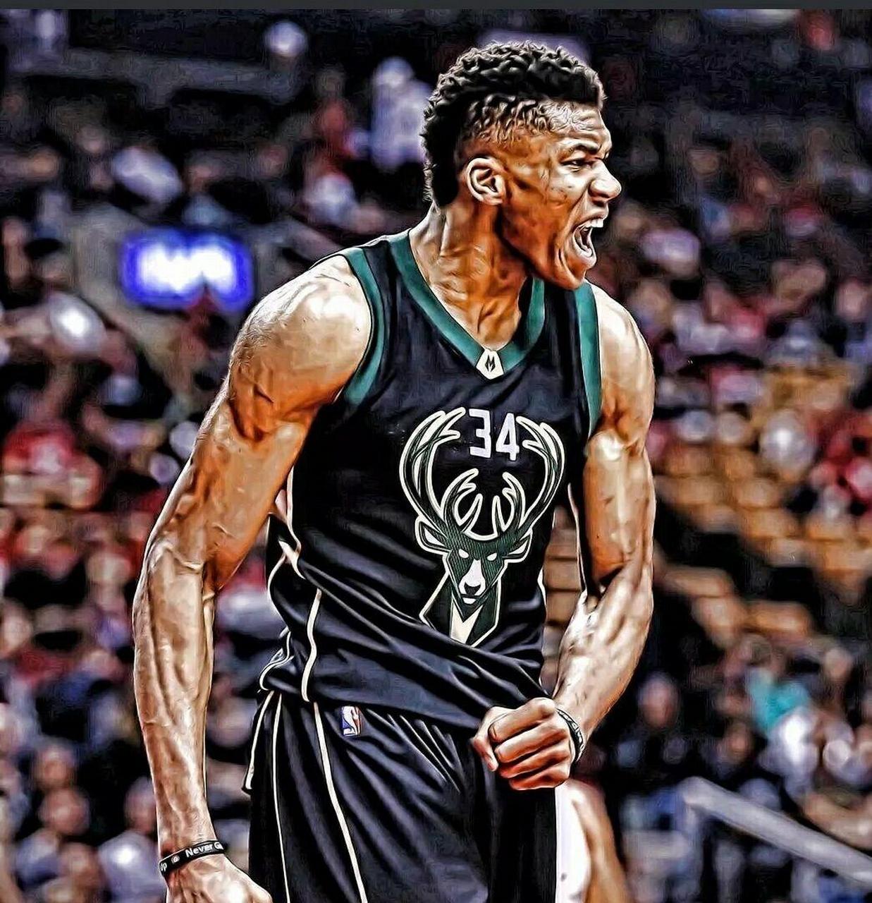 字母哥的霸气图片 字母哥扬尼斯·阿德托昆博,因为他的名字英文字母很