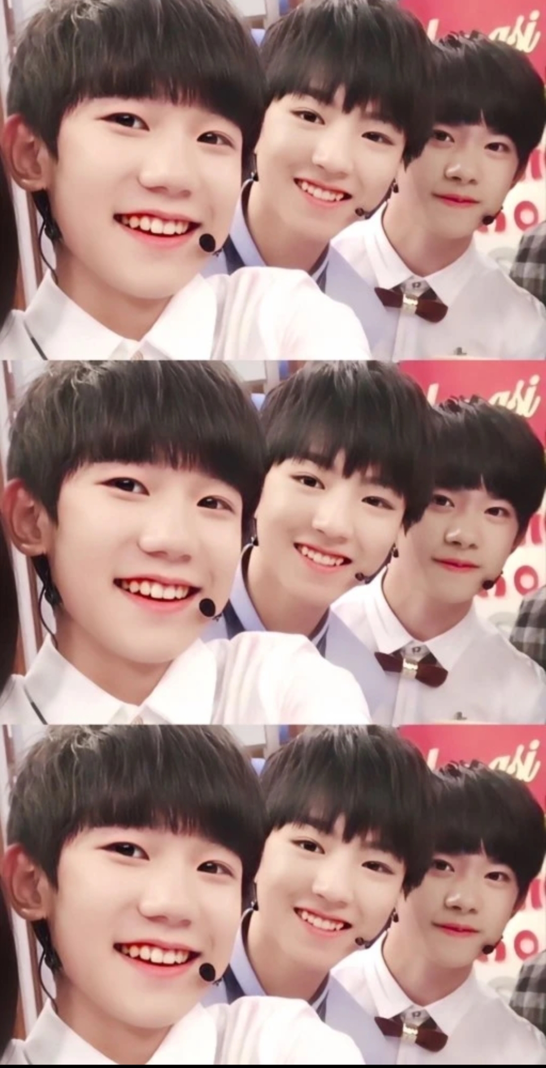 tfboys时代少年团见面图片