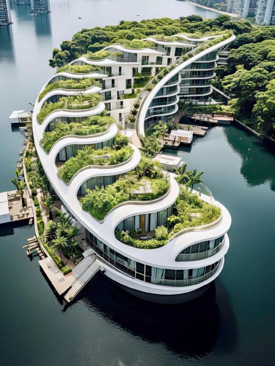 概念建筑,满满的科技元素与自然的融合