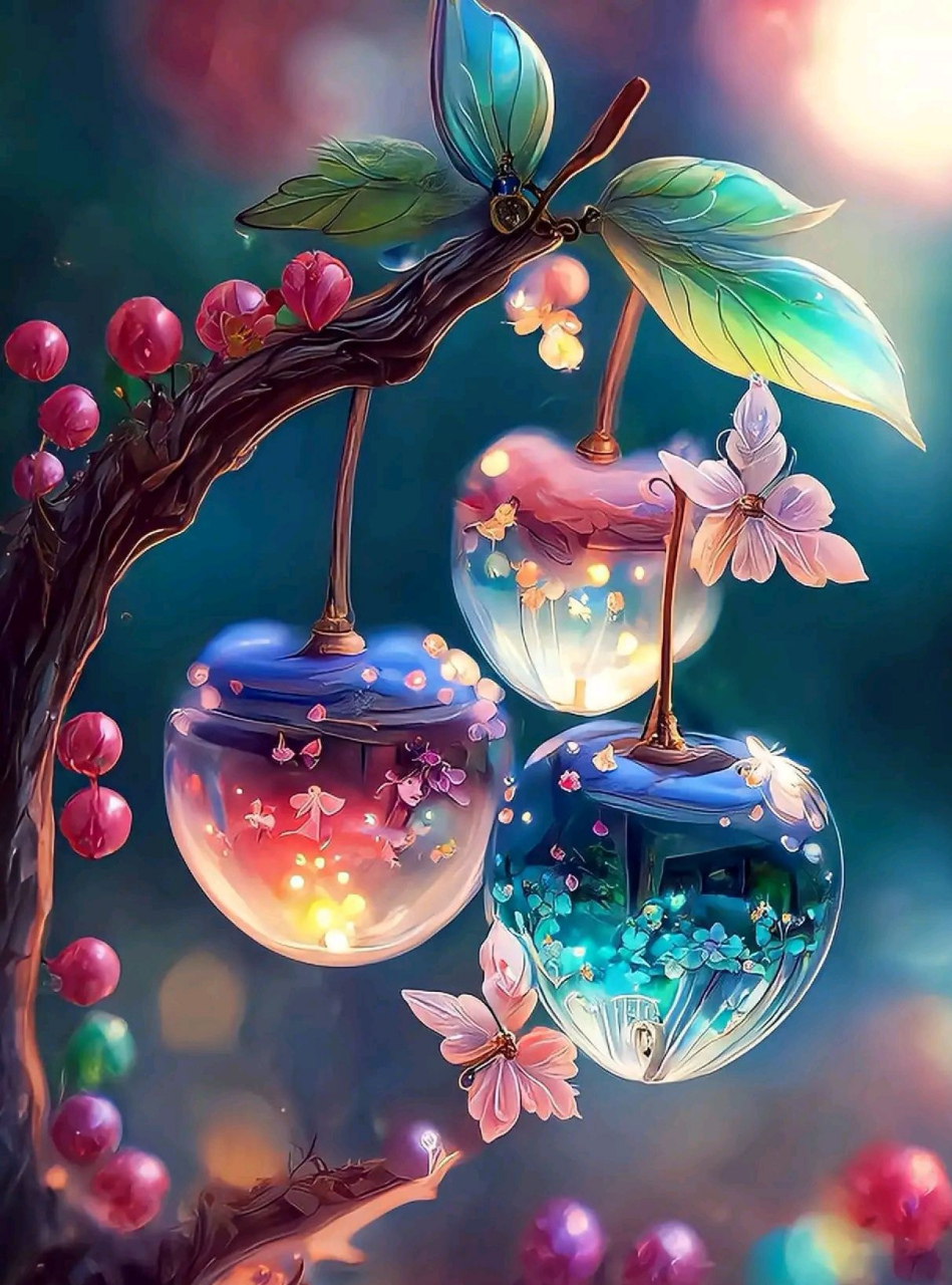 如梦如幻的唯美樱桃