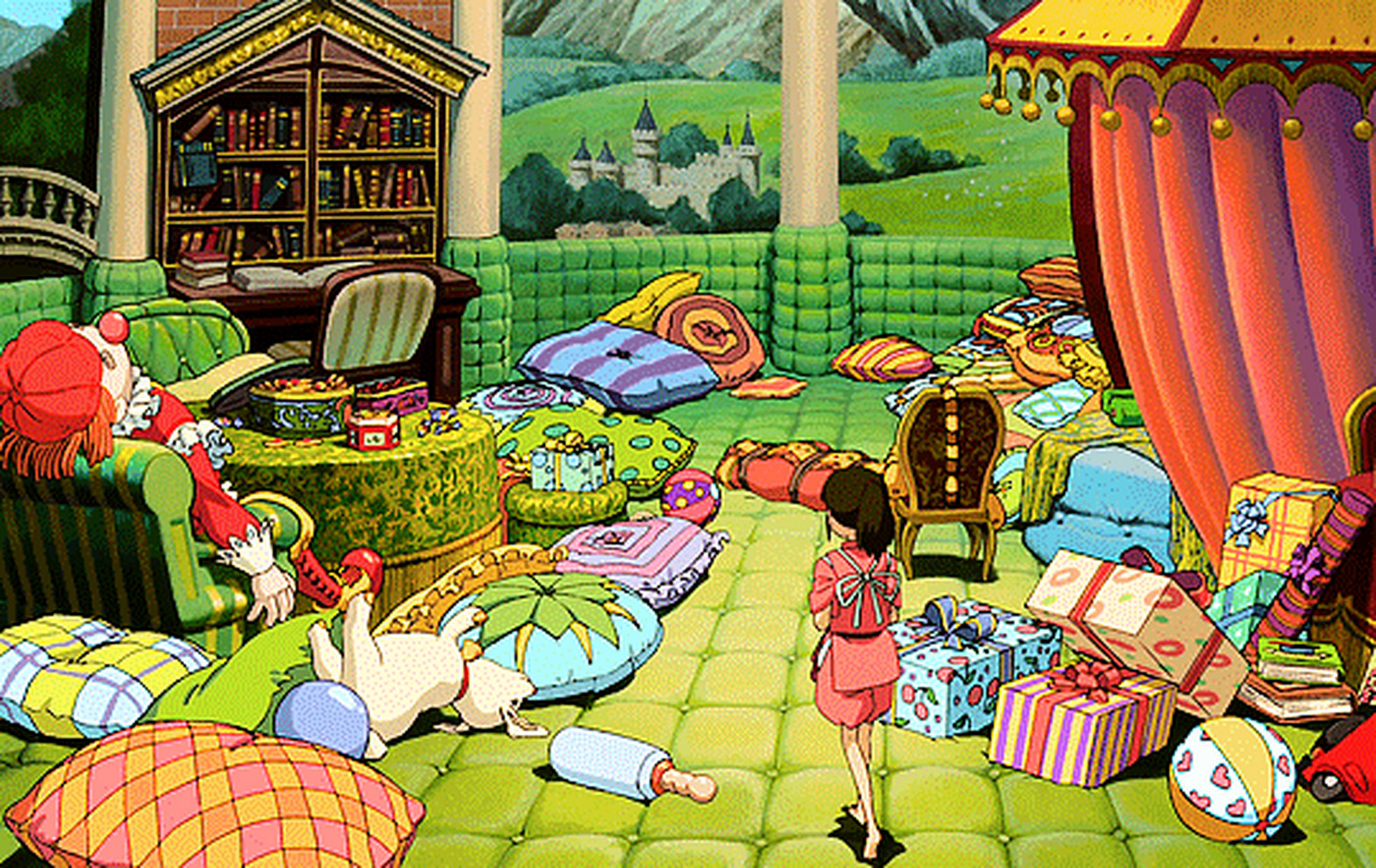 宫崎骏笔下的卧室,像不像天堂?