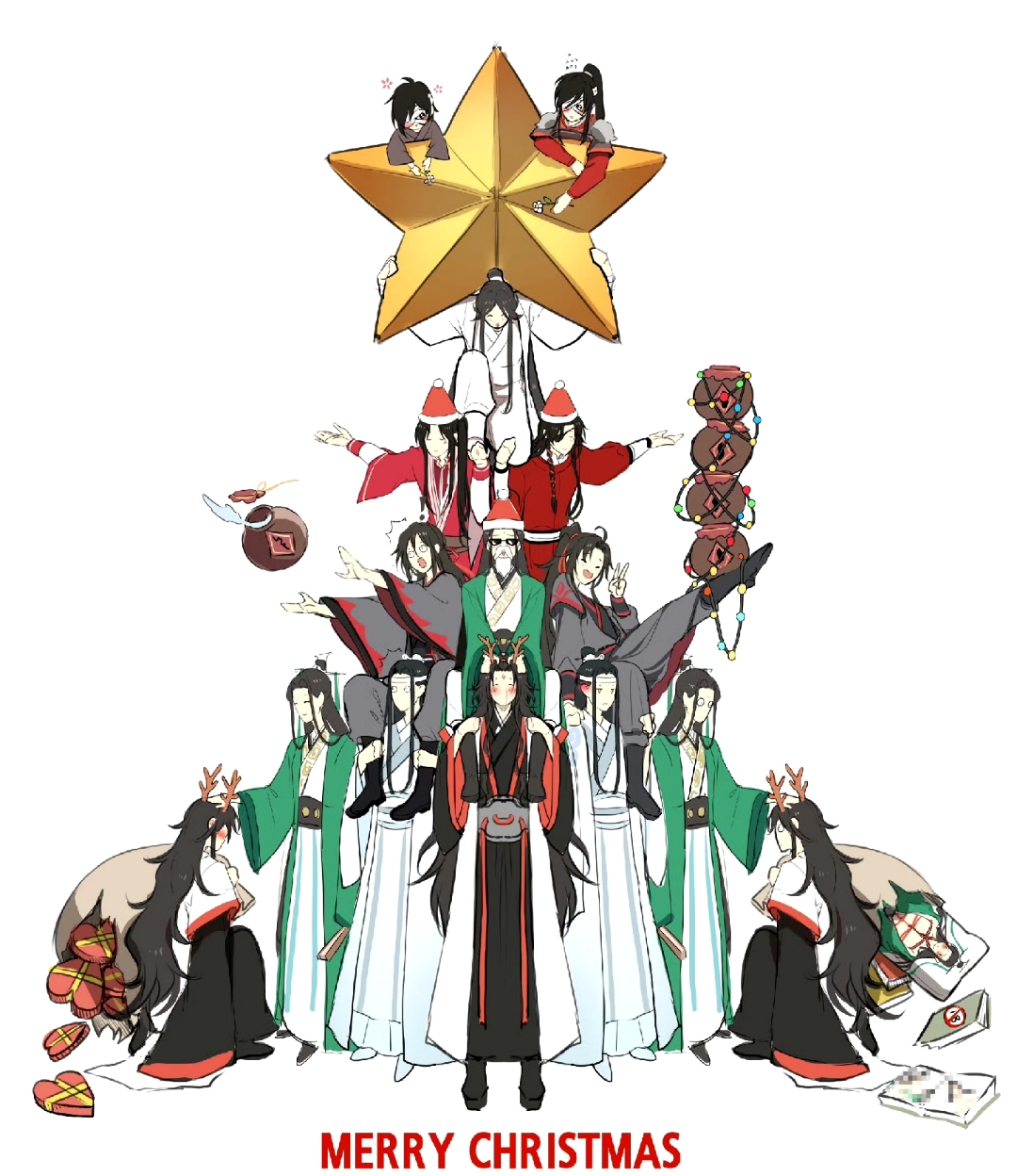 墨家圣诞树 90  #蓝湛# #魔道祖师# #魏无羡