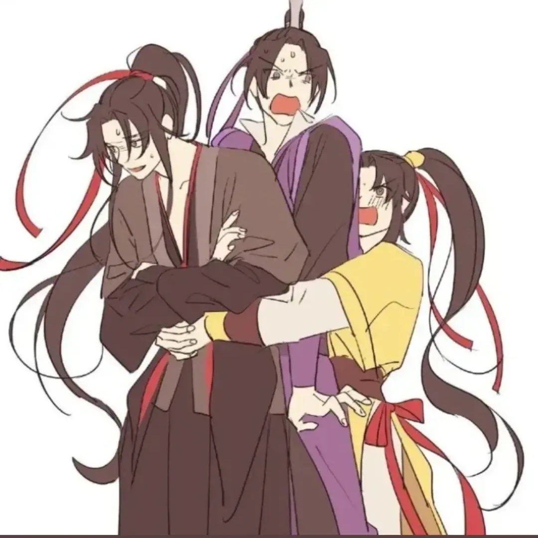 魔道祖师  江澄   魏无羡   金凌   看来两位的腰非常细呀[色]