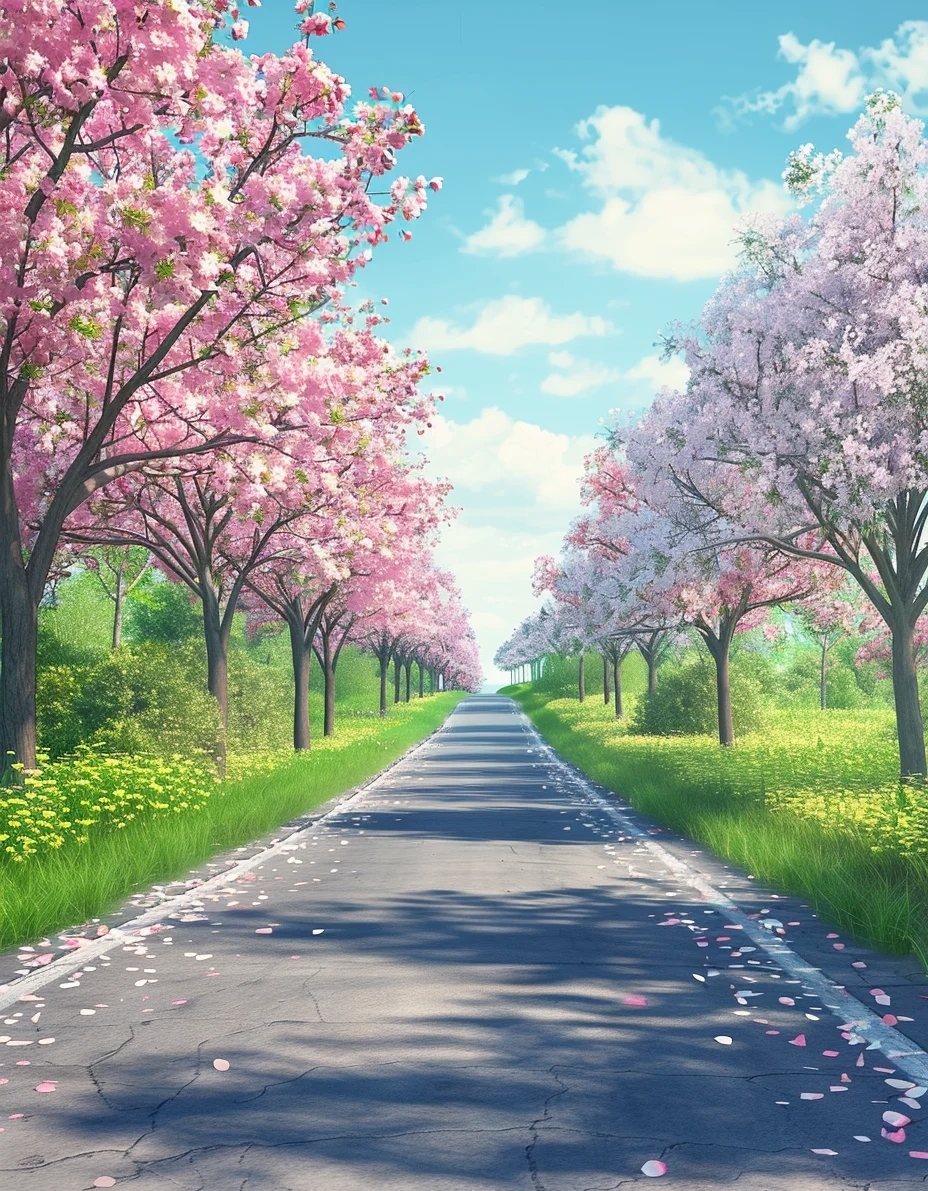 而户外散步时偶遇路旁的花海,无疑是这样一个令人心动的时刻