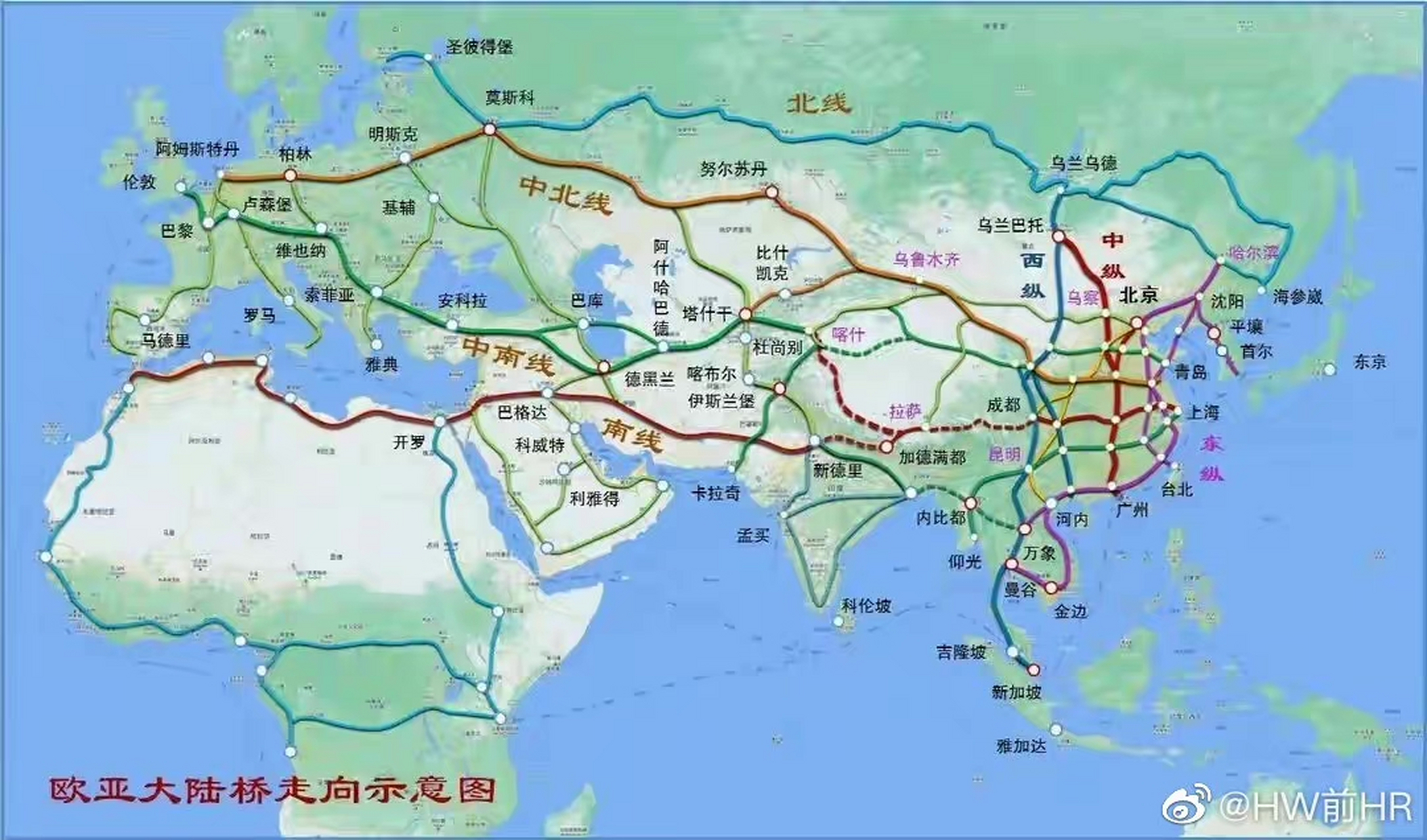 中欧高速公路路线图图片