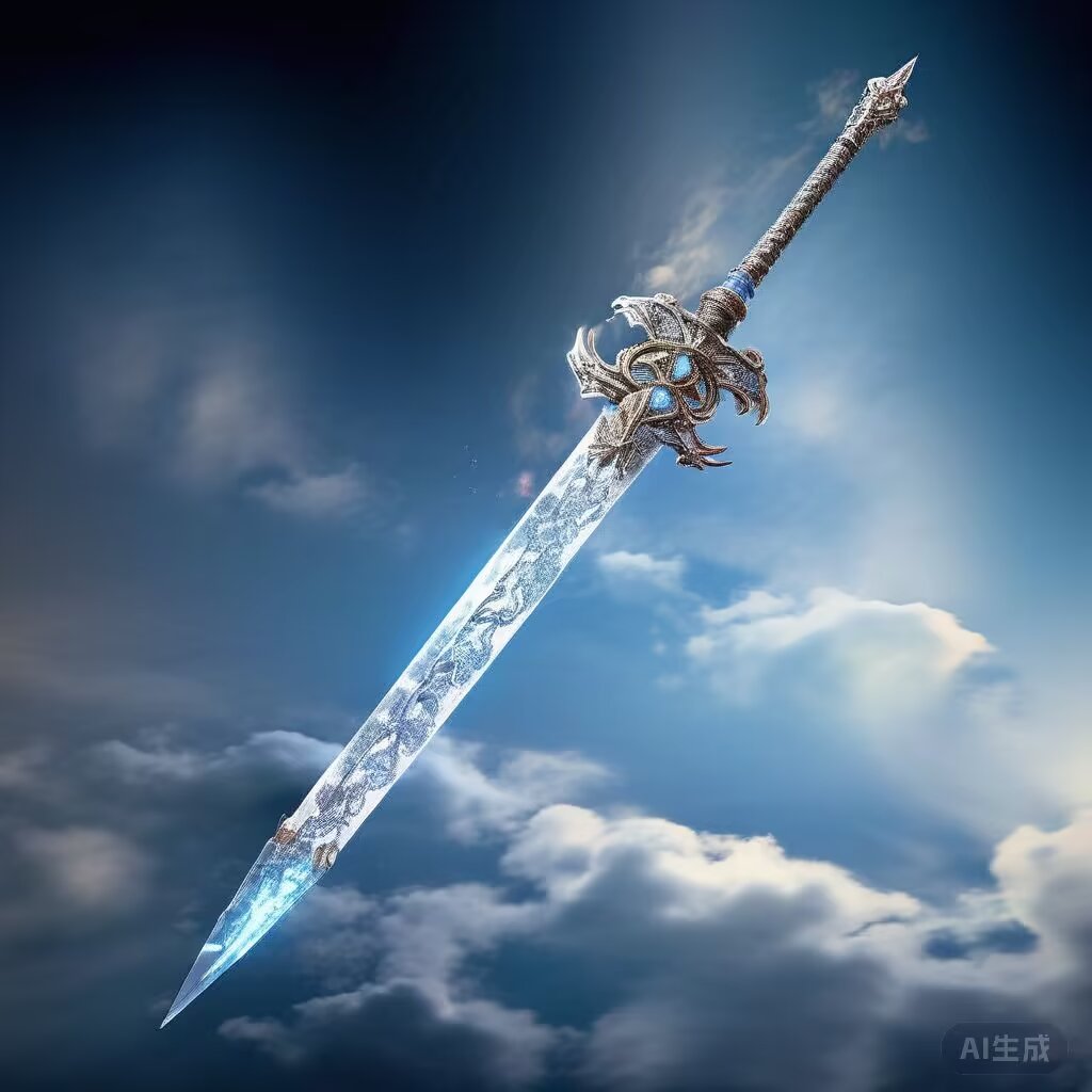 这把长剑,宽大剑身与锋利刃部相得益彰,仿佛能切割一切阻碍