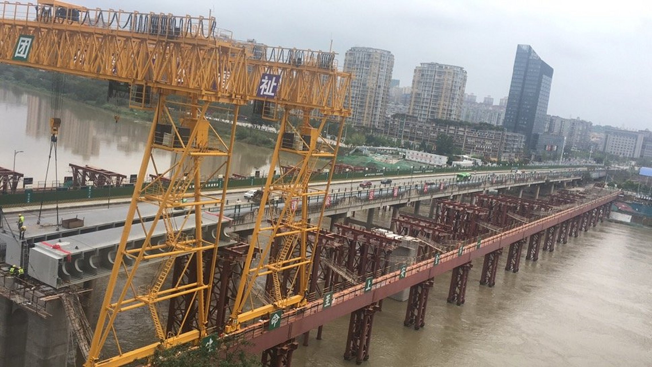 简阳正在改建中的沱江二桥!建好后直通天府国际机场!