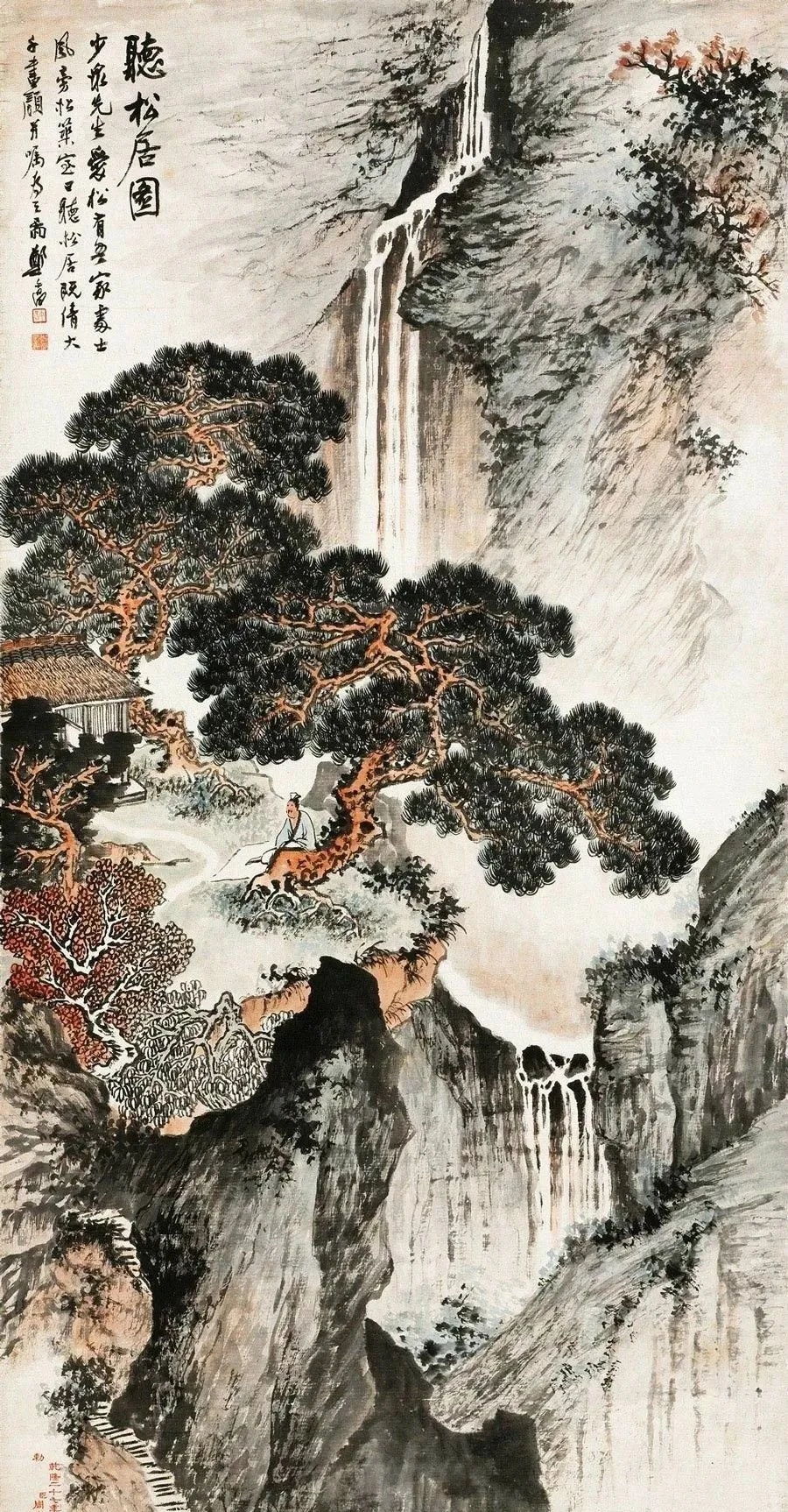 (喜欢请关注)郑午昌(1894—1952),原名郑昶,号弱龛,是20世纪海派画家
