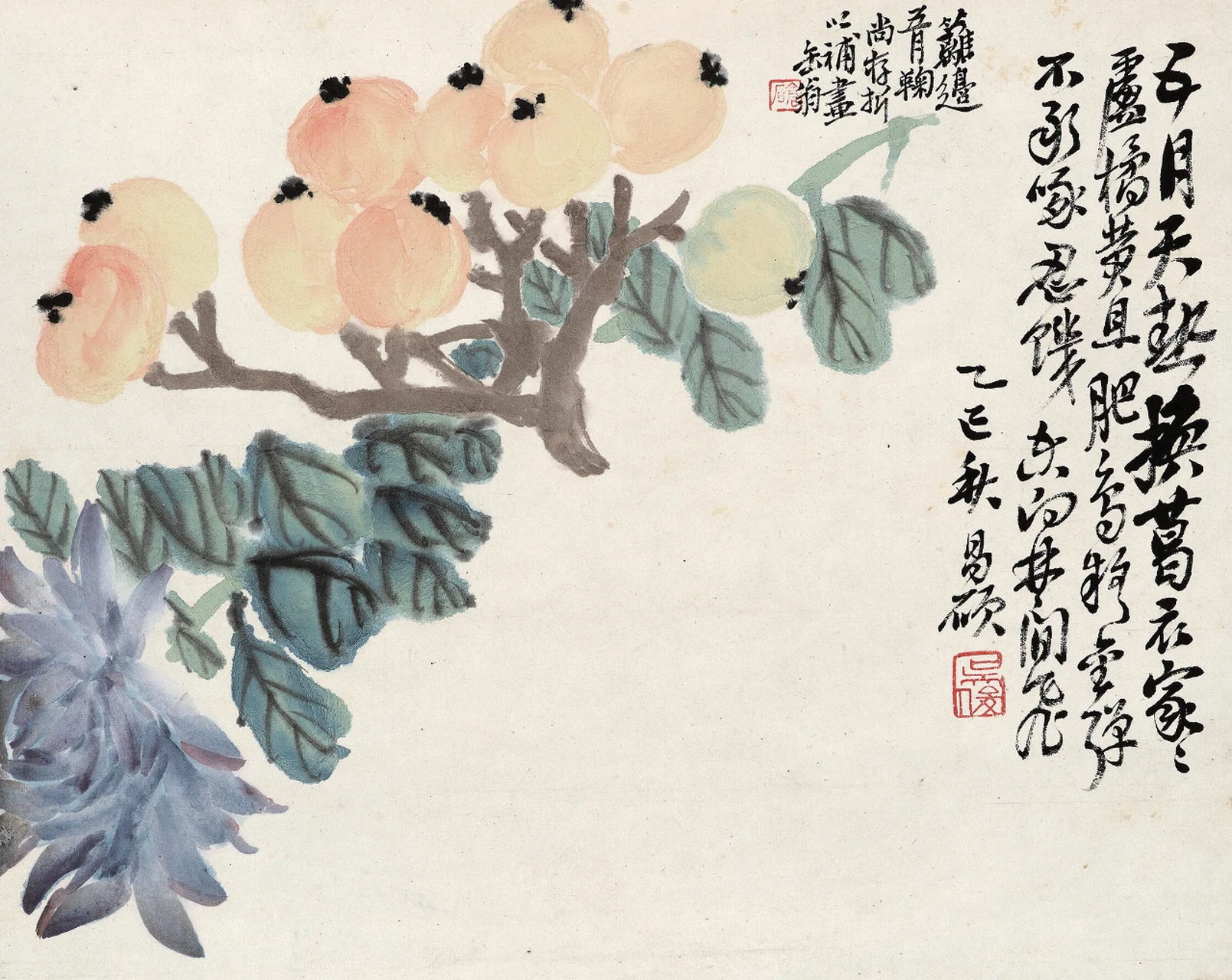 吴昌硕花鸟小品.