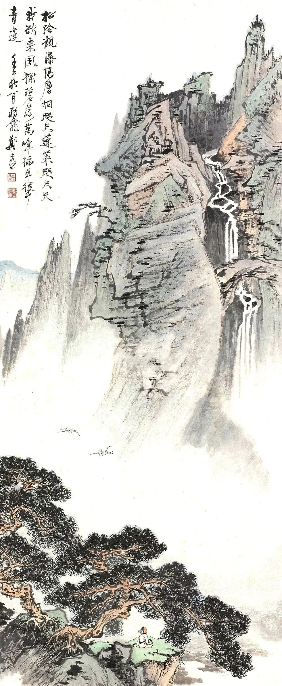 (喜欢请关注)郑午昌(1894—1952),原名郑昶,号弱龛,是20世纪海派画家