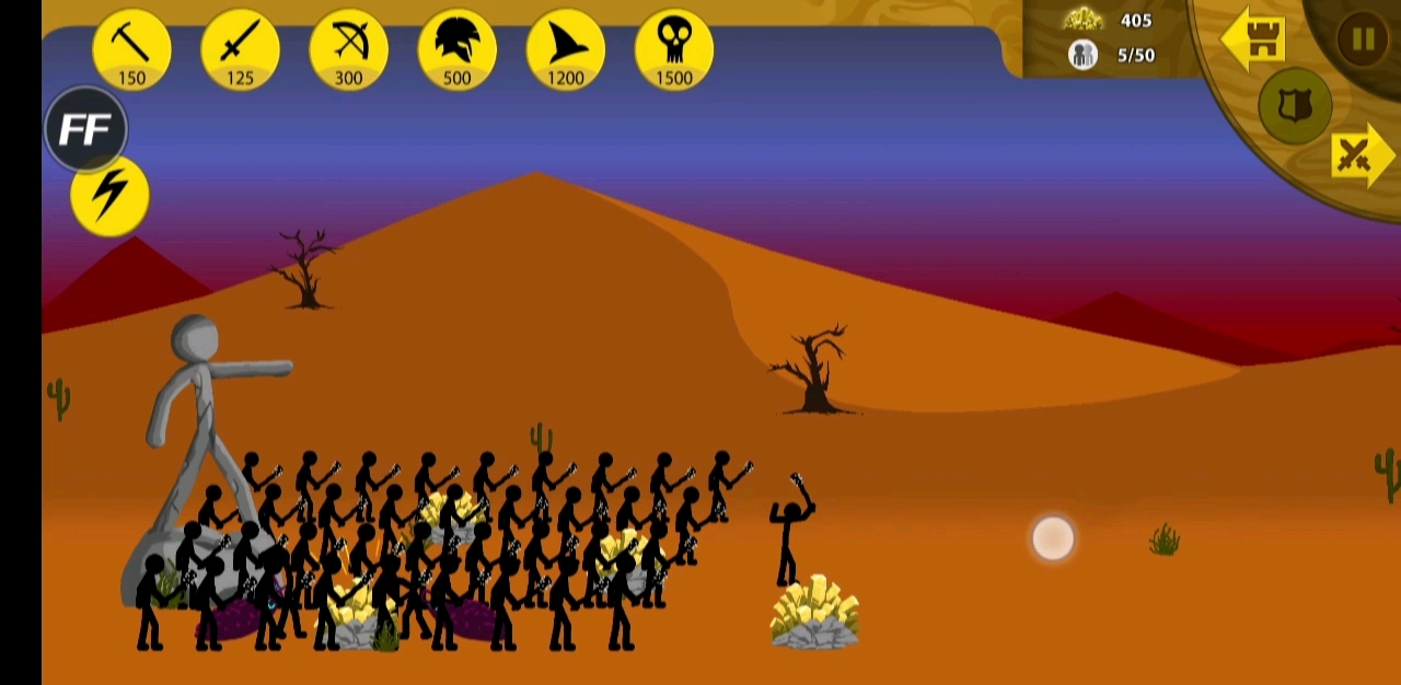 棍棒手大军大战敌方士兵!#二次元专属交流地# #火柴人战争遗产