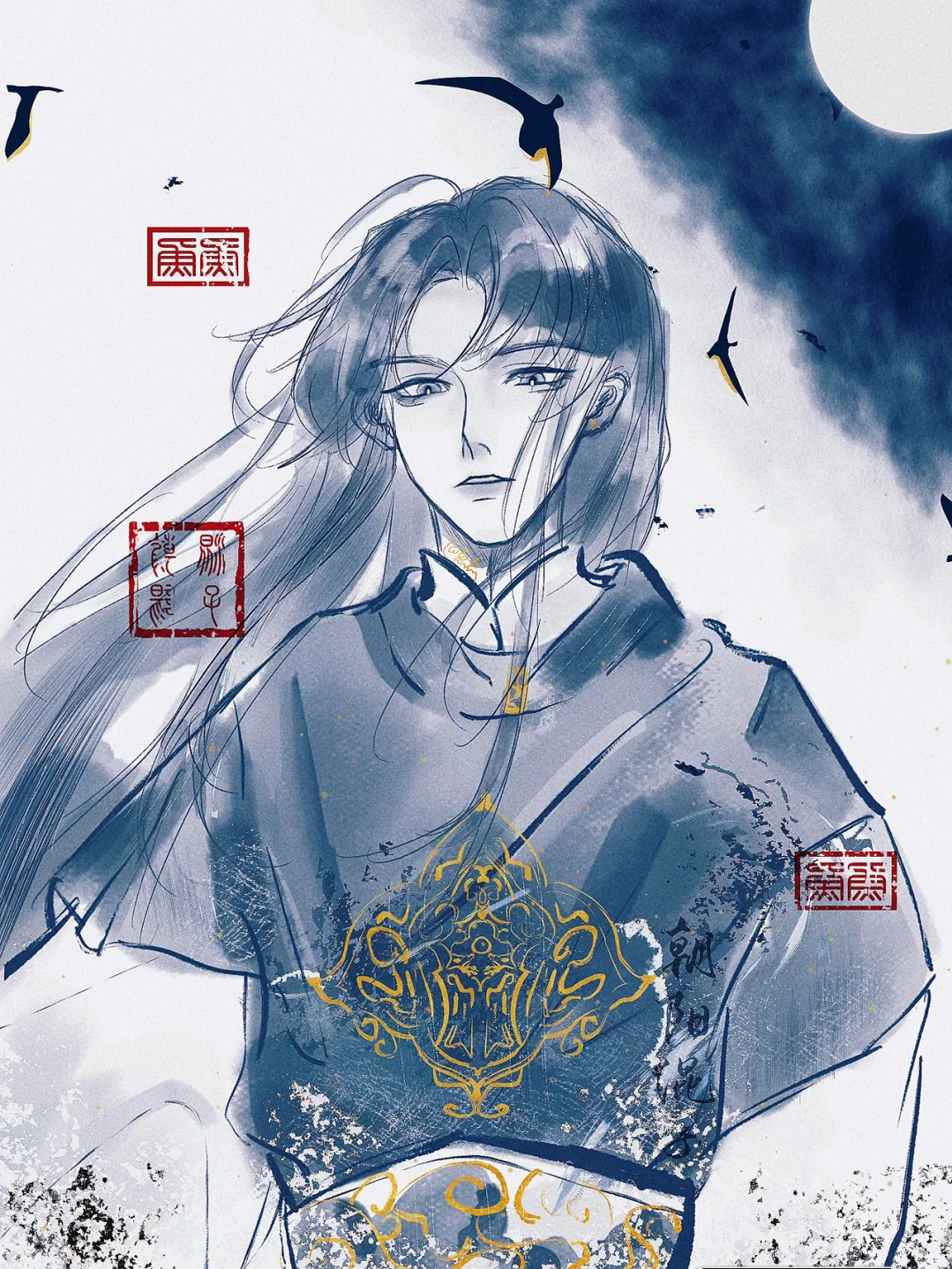 【重生之女将星】肖珏×禾晏 好久不见,禾将军 久违了,肖都督 (图by