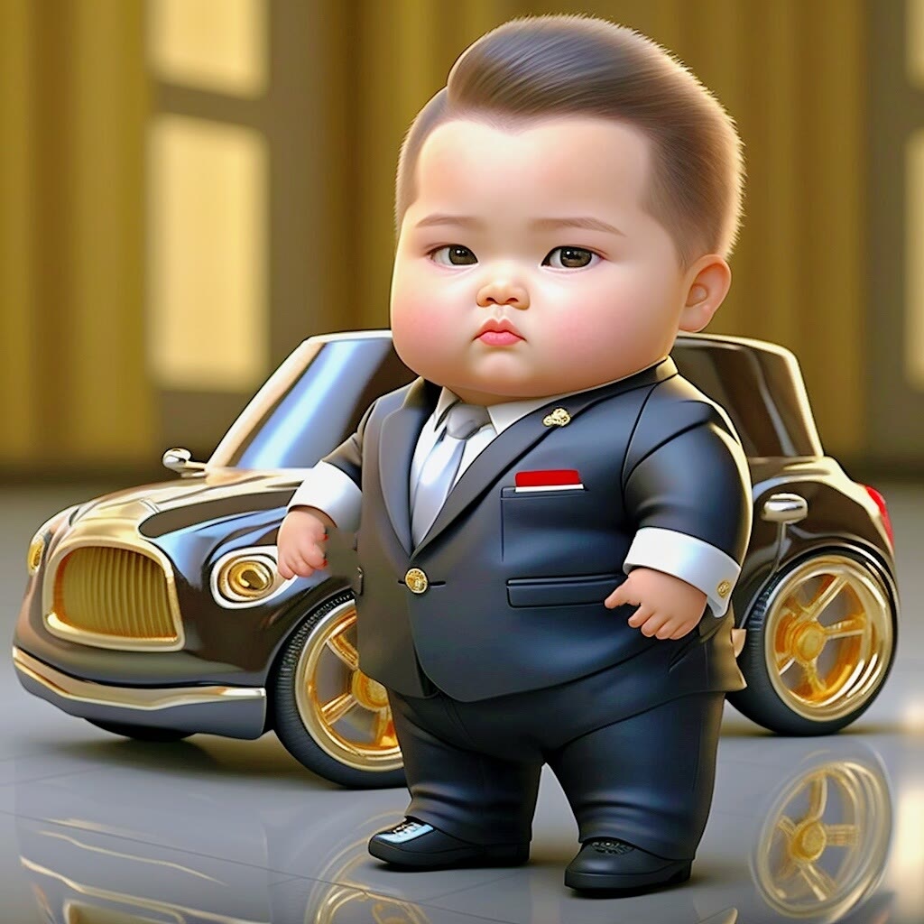 🖤👦🚗 看这个酷酷的小男孩,一身经典的黑白红搭配,就像是从