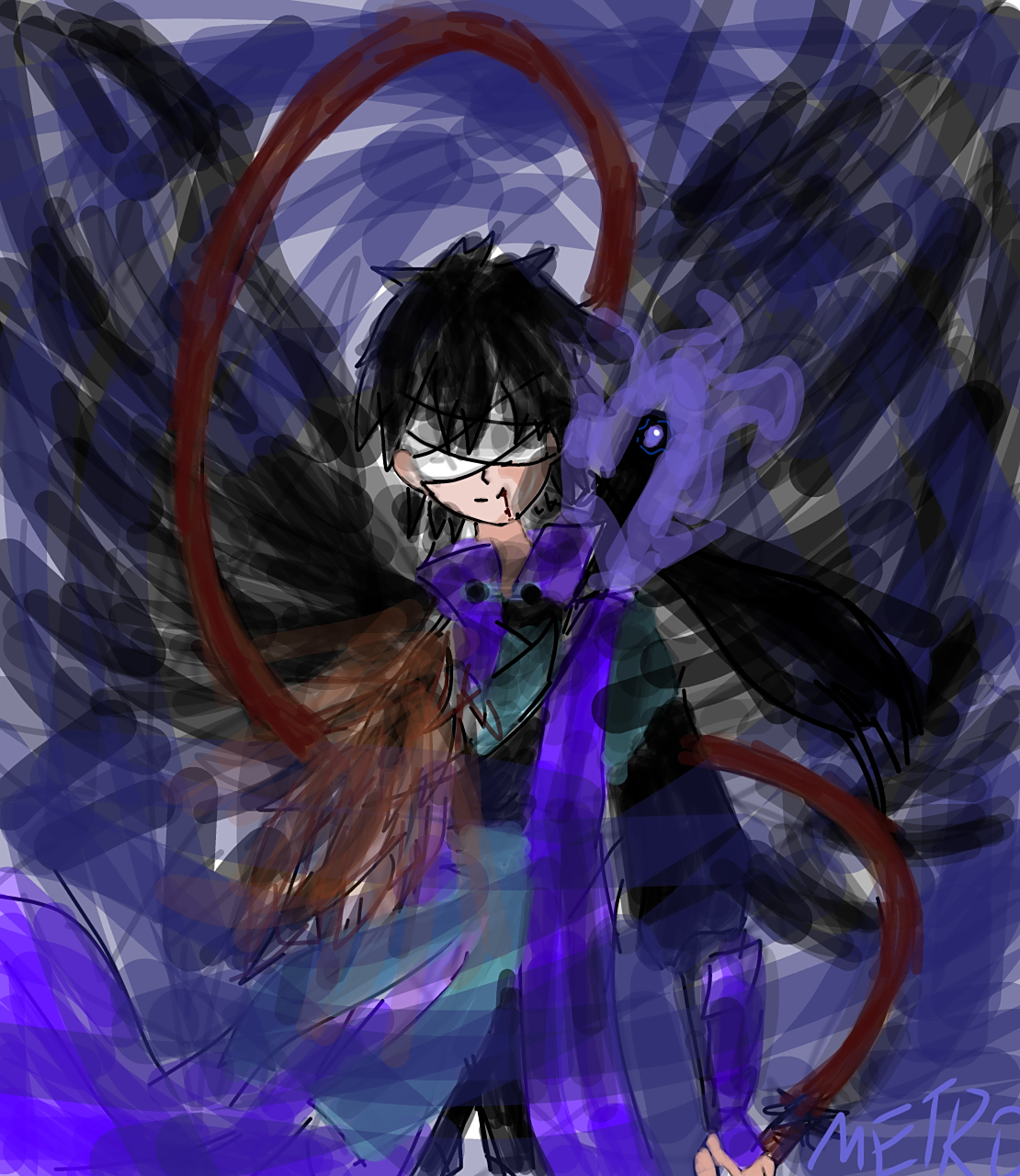 柒x黑鸟cos@伍六七/爱笔思画x