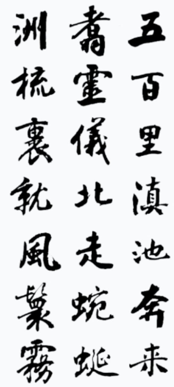 西山腳下滇池之濱,詠《大觀樓長聯》,興不能盡,書之,與諸同好共同學習