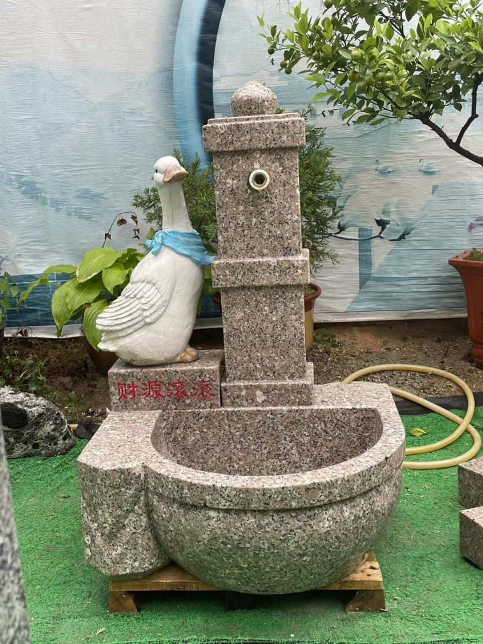 室外洗手盆拖把池天然石材加工制作