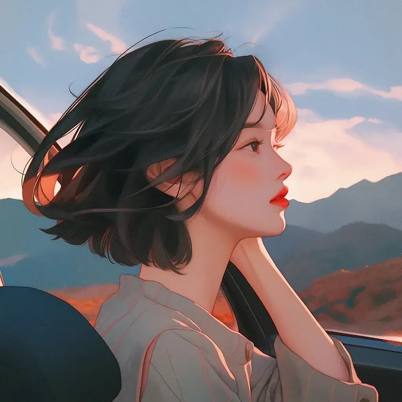 头像丨短发女生丨自由洒脱 一生所求真爱与自由 #优质作者榜