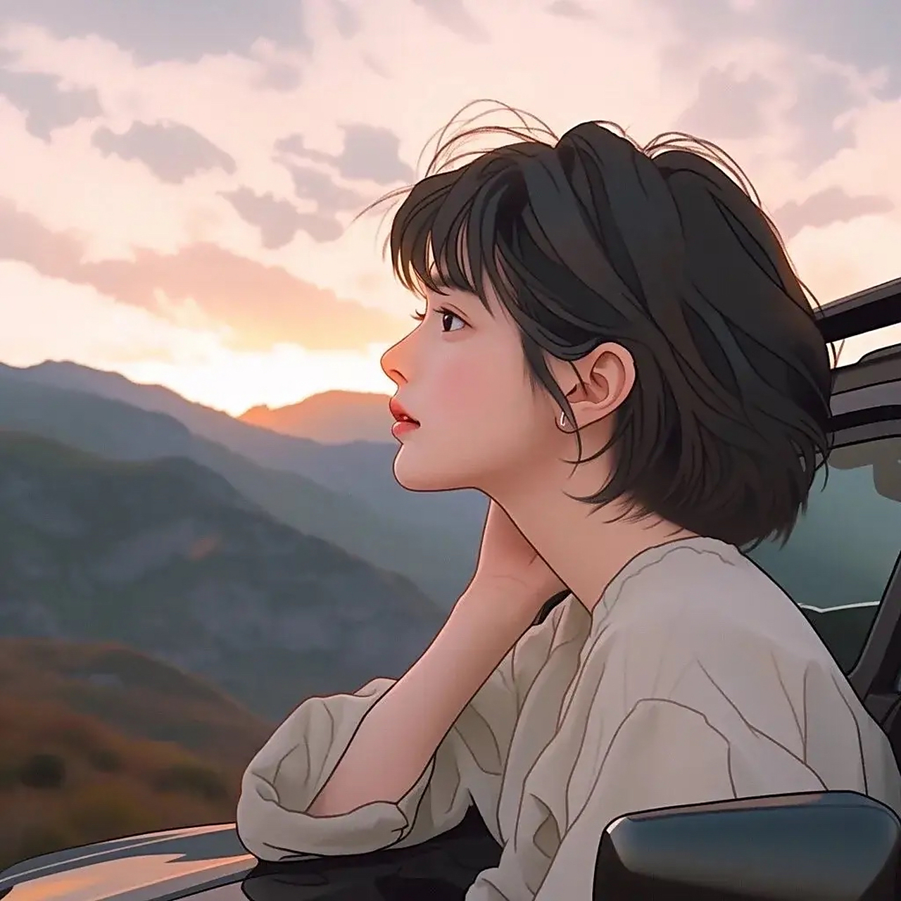 头像丨短发女生丨自由洒脱 一生所求真爱与自由 #优质作者榜