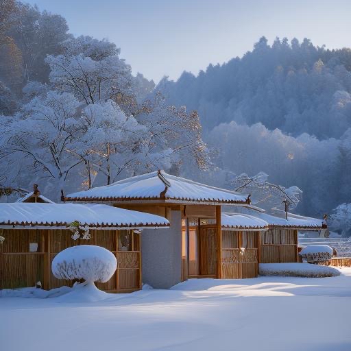 皑皑白雪天地为霜图片