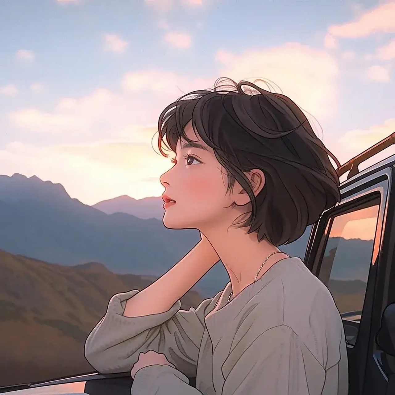 头像丨短发女生丨自由洒脱 一生所求真爱与自由 #优质作者榜