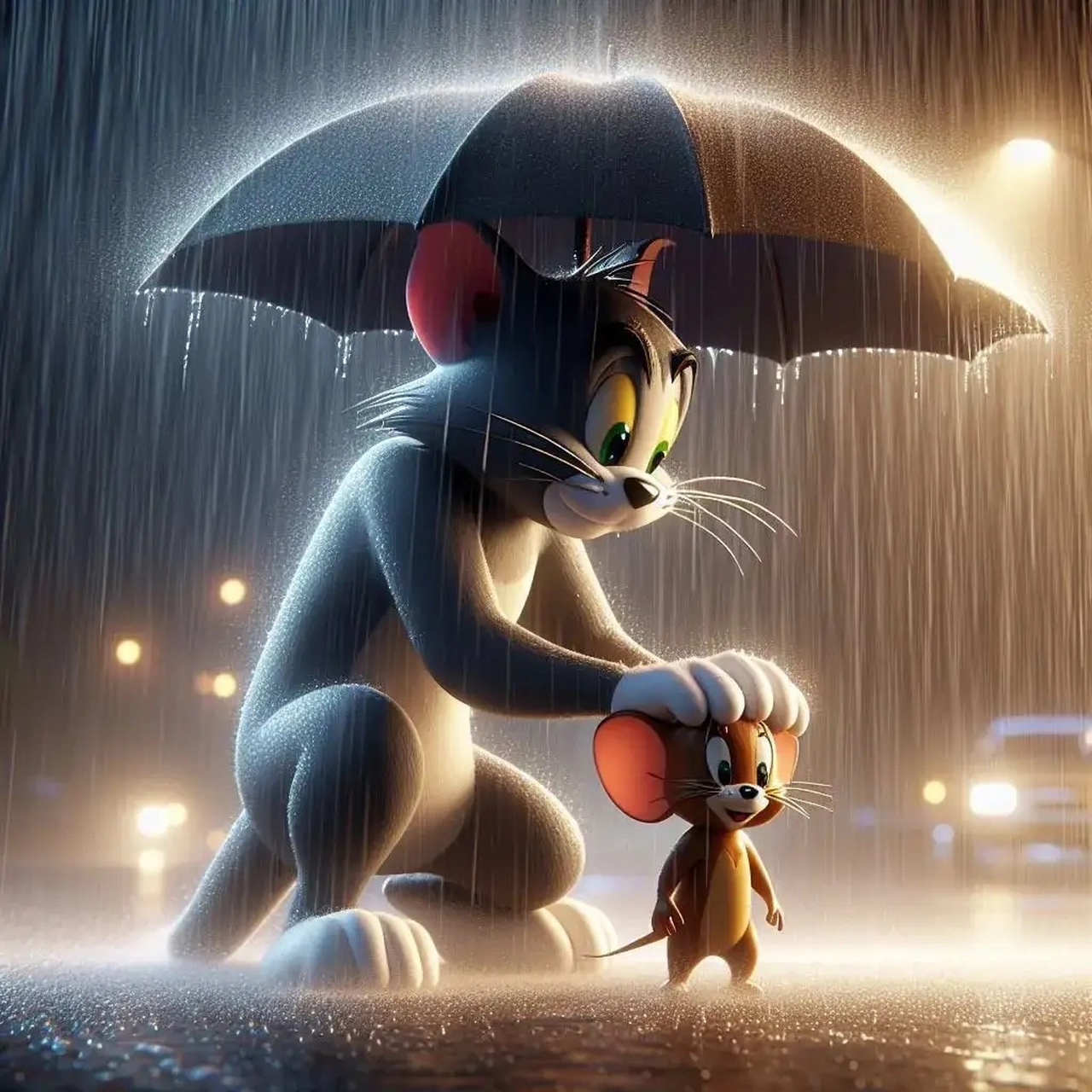 汤姆和杰瑞丨这孩子下雨天非要出来玩, 真拿你没办法[黑线] #汤姆猫