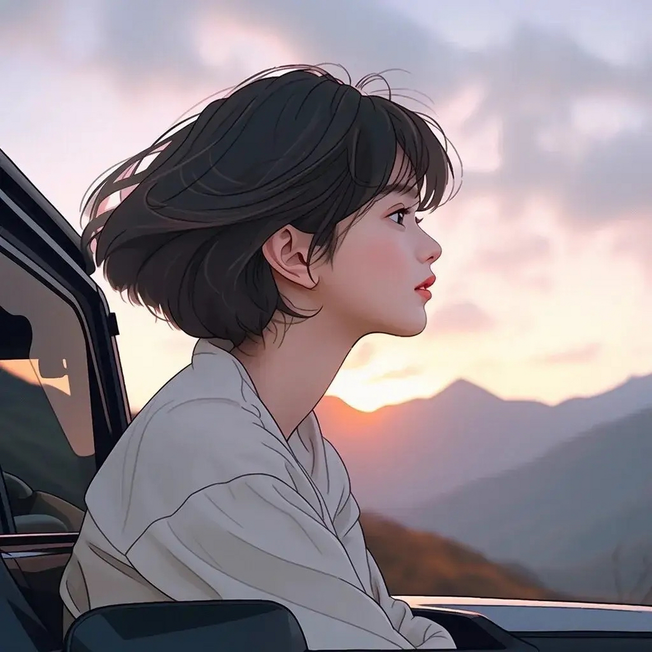 头像丨短发女生丨自由洒脱 一生所求真爱与自由 #优质作者榜