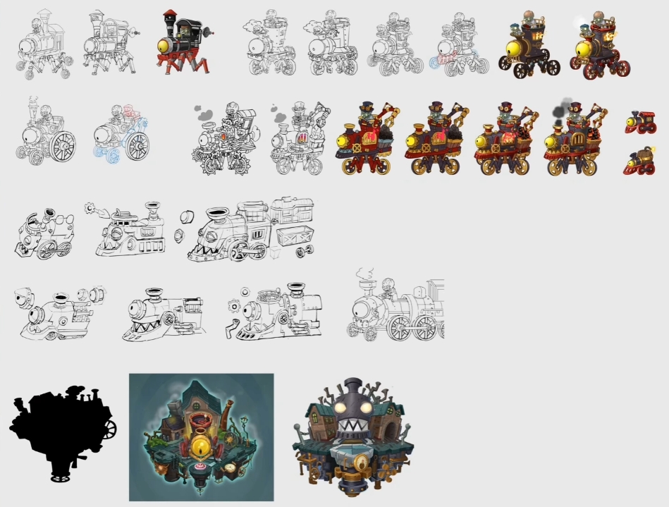 pvz2蒸汽时代僵尸博士设计稿