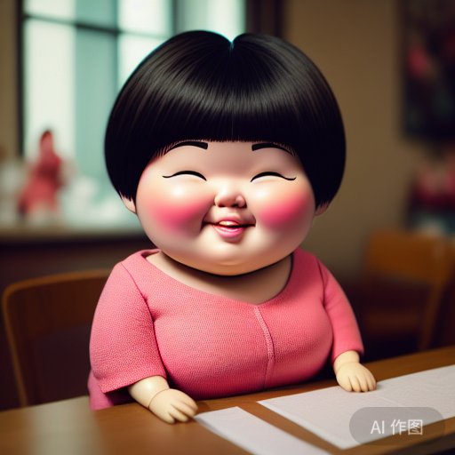 胖胖的娃娃,圆圆的笑,快快乐乐,无忧无虑