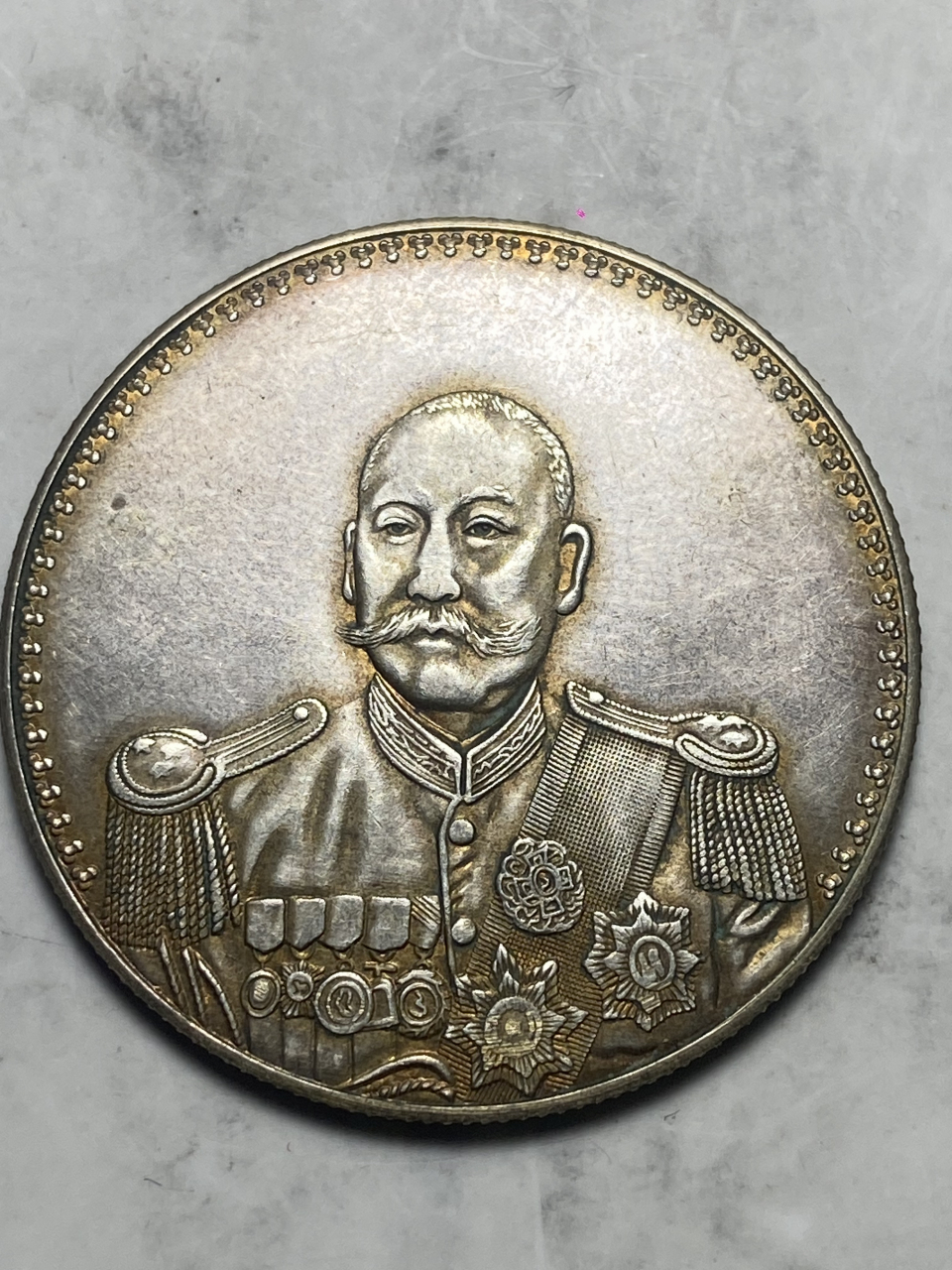 晒晒我的收藏# 民国军阀精品:曹锟戎装像纪念银币系列2661584