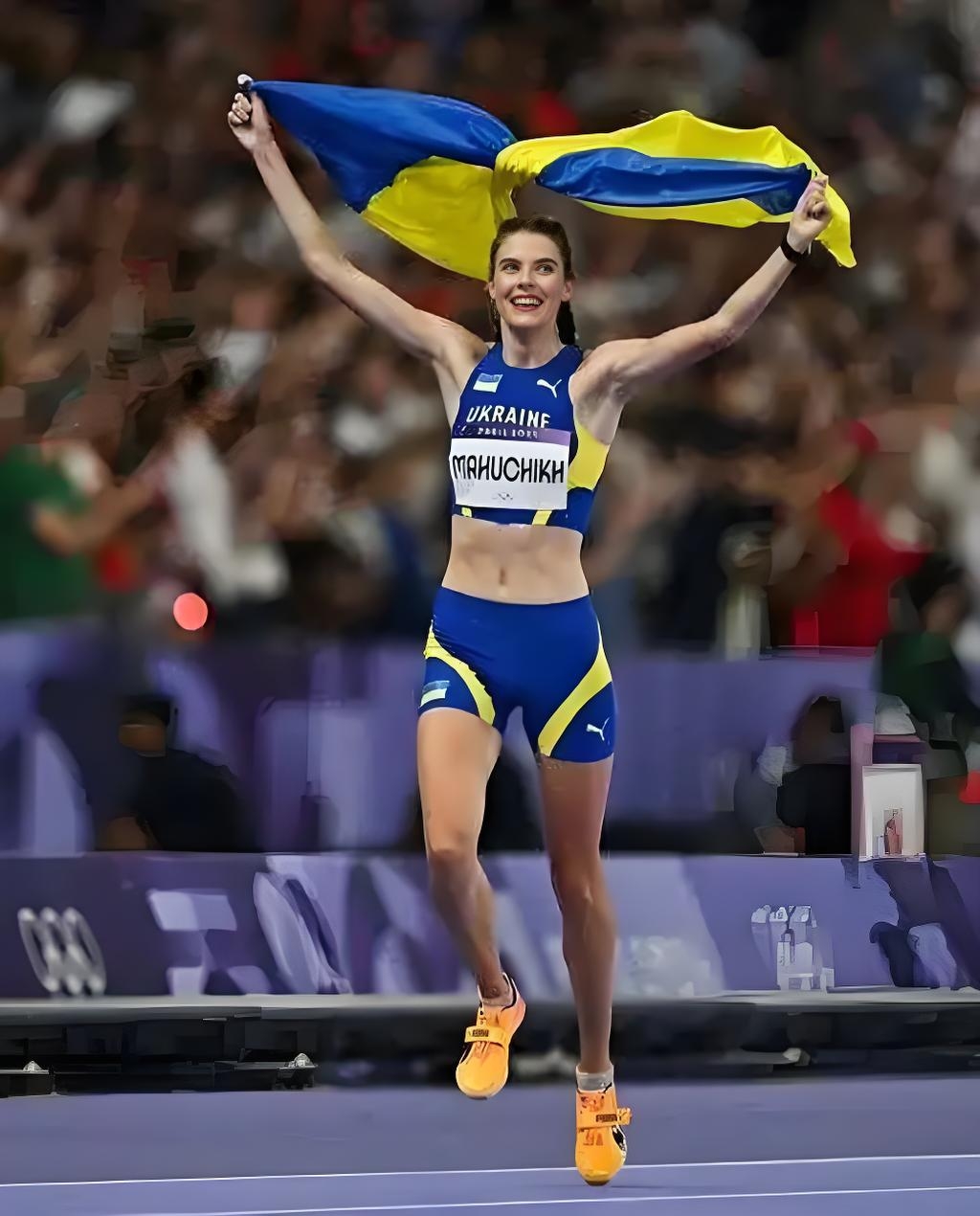 巴黎奥运女子跳高决赛,乌克兰选手玛胡奇克凭夺得金牌