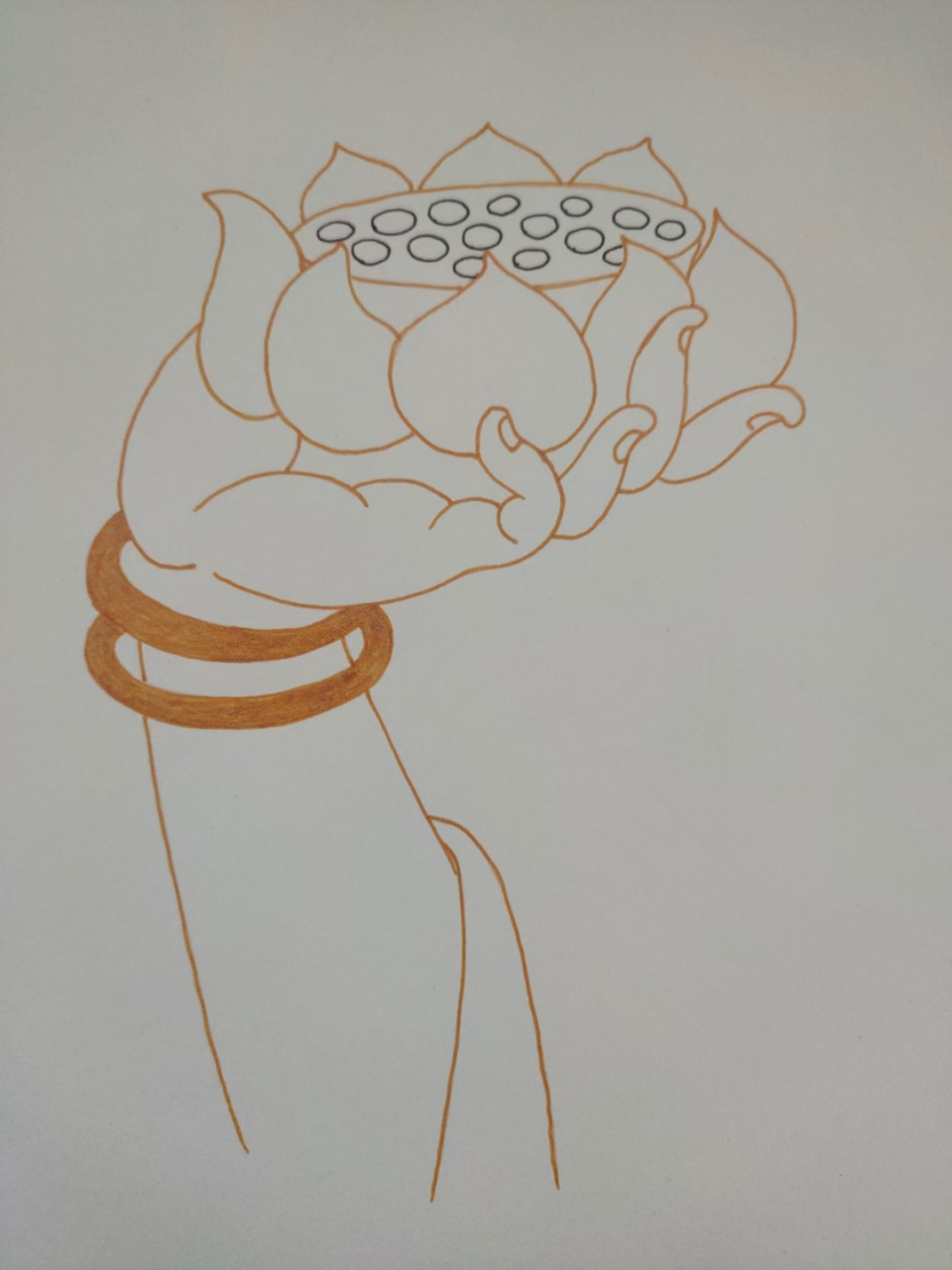 《画佛2》  67湘女留沪作清明, 念佛不忘故乡情.