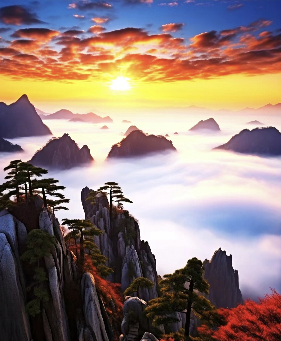 92  在云海中漫步,仿佛置身于仙境之中,每一步都是新的探索,每一景