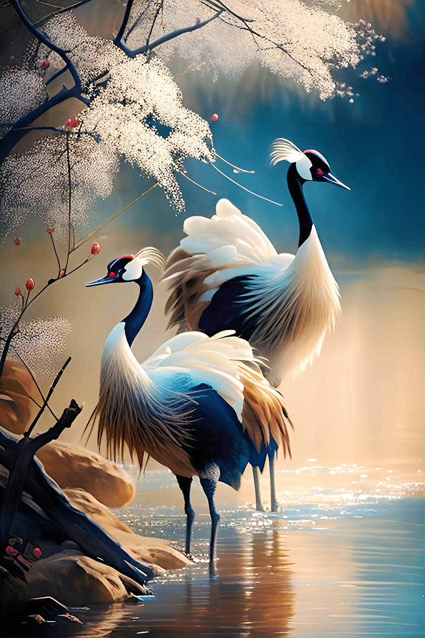 奶奶说:遇到了仙鹤就是遇到了吉祥如意!