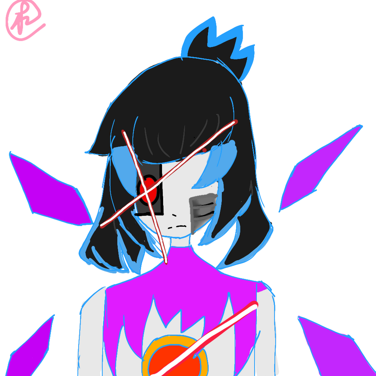 给苦力怕的画 黄昏之下mtt neo的形态 感觉你们家mtt好酷[二哈[赞同]