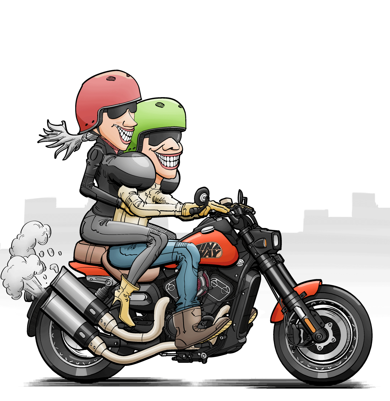 摩托车# #二次元# #搞笑##漫画# #骑车