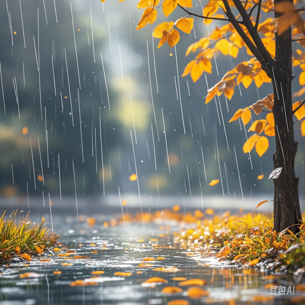 浅秋细雨绵绵,轻拂过心田,带来一丝丝凉意与宁静