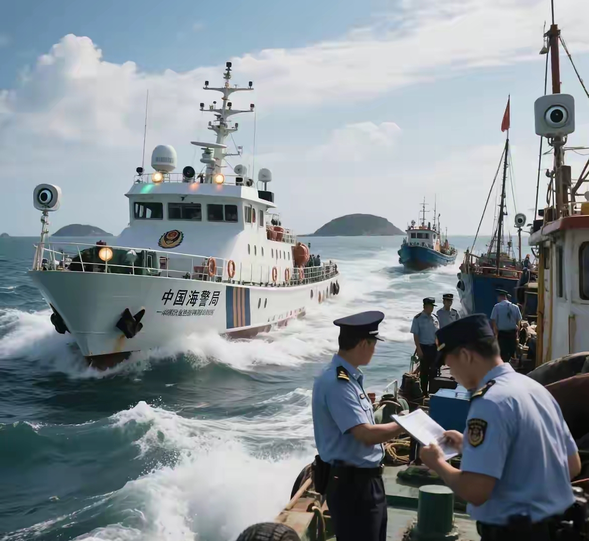 中国海警执法南昌市公安局水上分局舰艇巡逻图片中国海警执法图片中国