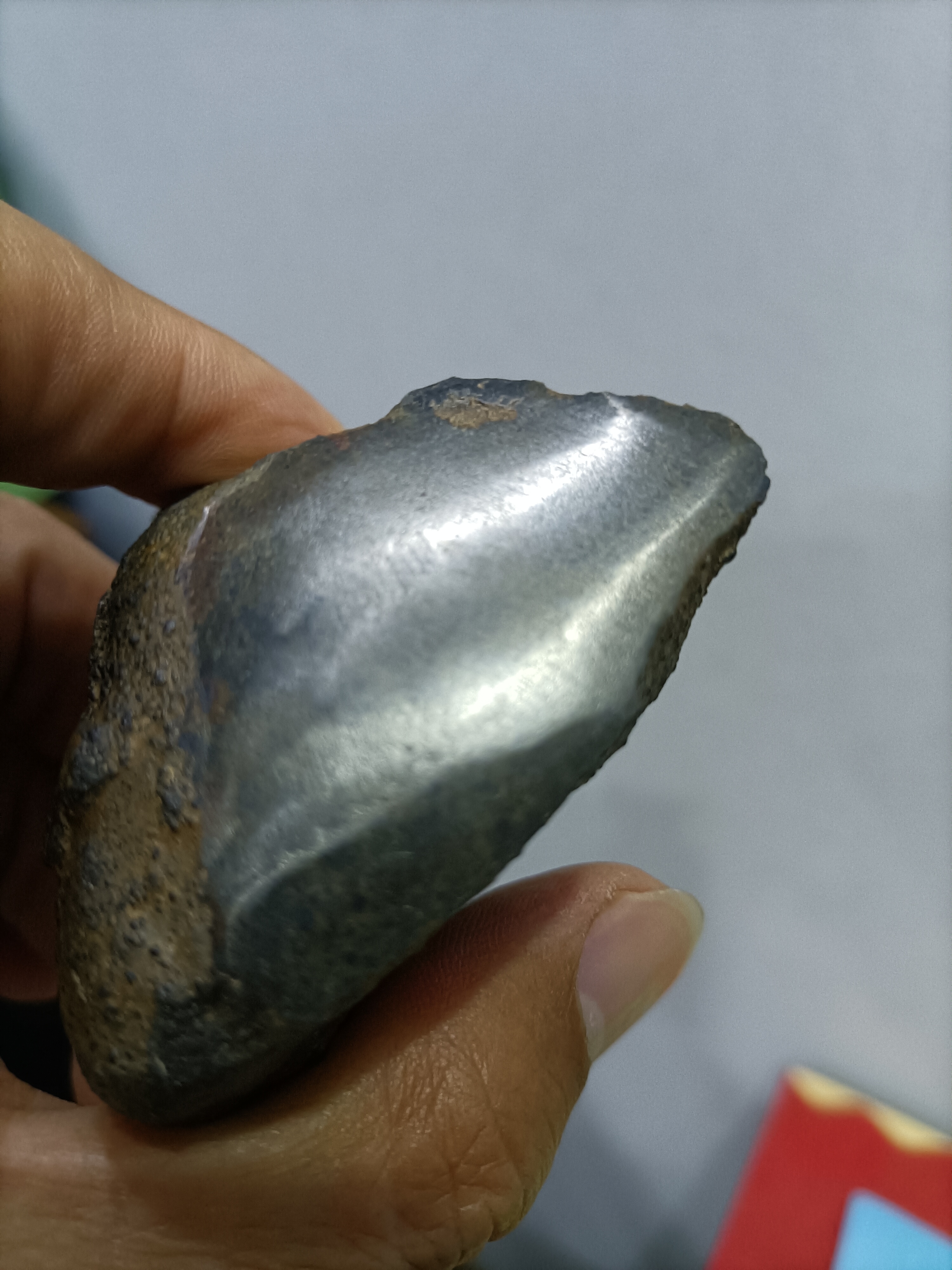 大汶河碳质球粒陨石切片欣赏 #陨石