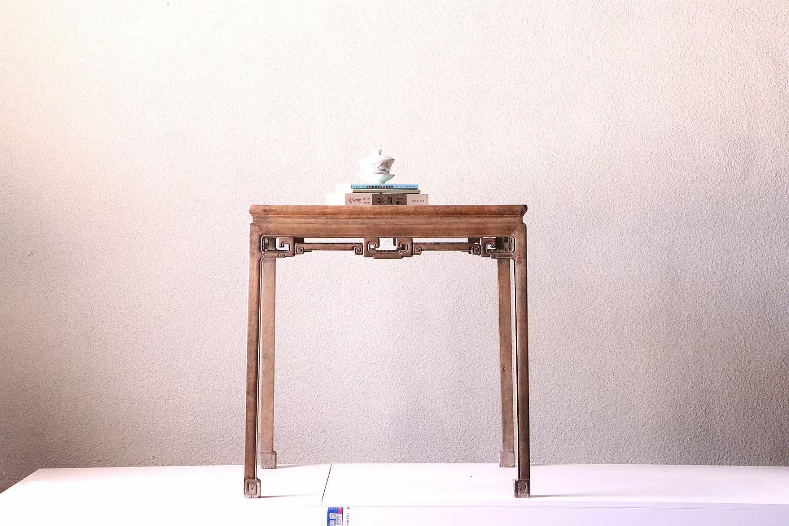 【青苔清幽～深旷空灵】 清代早期楠木方桌 尺寸见方78厘米 高81厘米