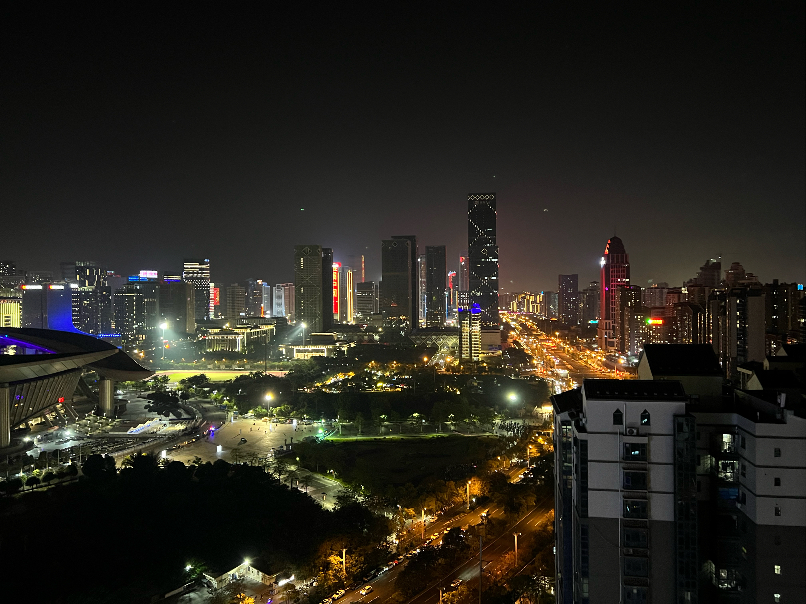 五象湖夜景图片图片