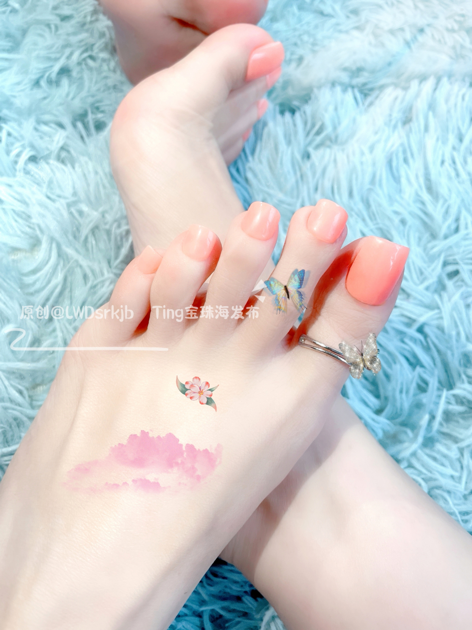 美脚# #美甲# #脚模足模# #脚指甲美甲# #美甲分享# #亲手晒美甲